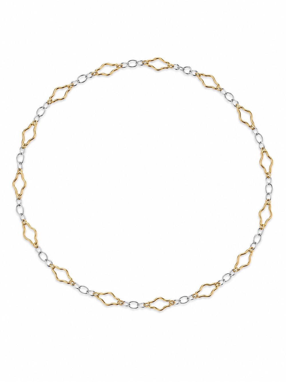 Ripple Two-Tone Custom Necklace - Made to Order - Picture 3 of 4
